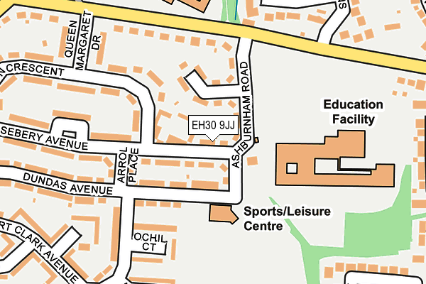 EH30 9JJ map - OS OpenMap – Local (Ordnance Survey)