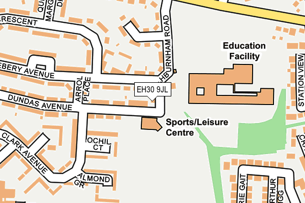 EH30 9JL map - OS OpenMap – Local (Ordnance Survey)