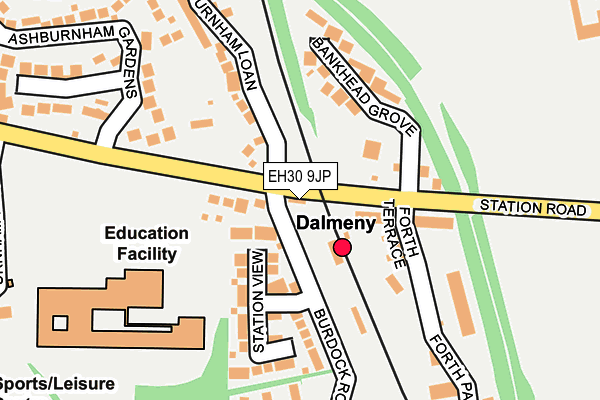 EH30 9JP map - OS OpenMap – Local (Ordnance Survey)