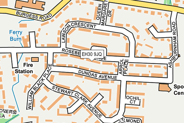 EH30 9JQ map - OS OpenMap – Local (Ordnance Survey)