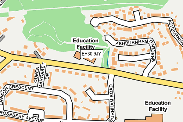 EH30 9JY map - OS OpenMap – Local (Ordnance Survey)