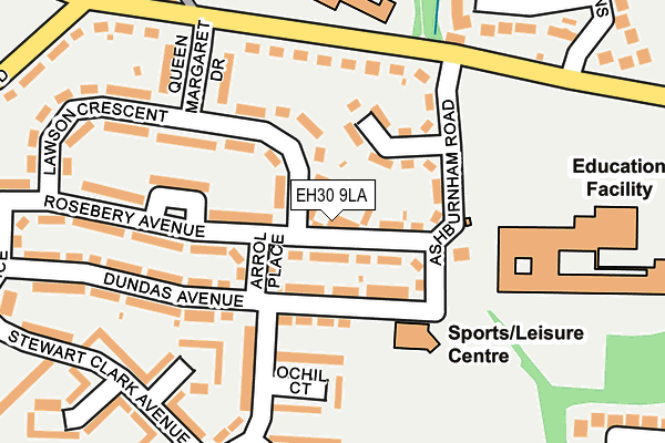 EH30 9LA map - OS OpenMap – Local (Ordnance Survey)