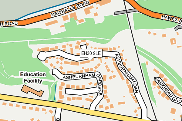 EH30 9LE map - OS OpenMap – Local (Ordnance Survey)