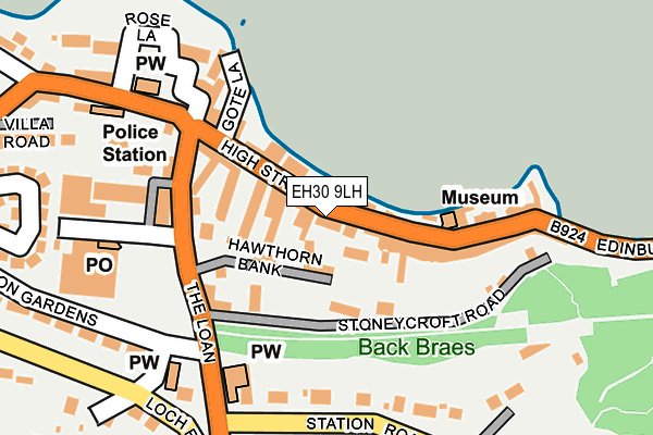 EH30 9LH map - OS OpenMap – Local (Ordnance Survey)
