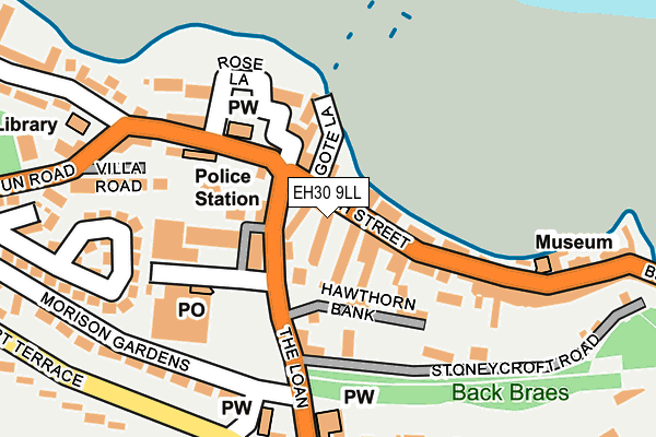 EH30 9LL map - OS OpenMap – Local (Ordnance Survey)