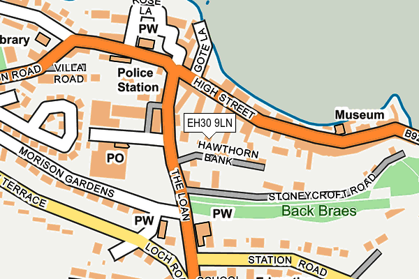EH30 9LN map - OS OpenMap – Local (Ordnance Survey)