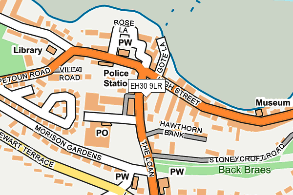 EH30 9LR map - OS OpenMap – Local (Ordnance Survey)
