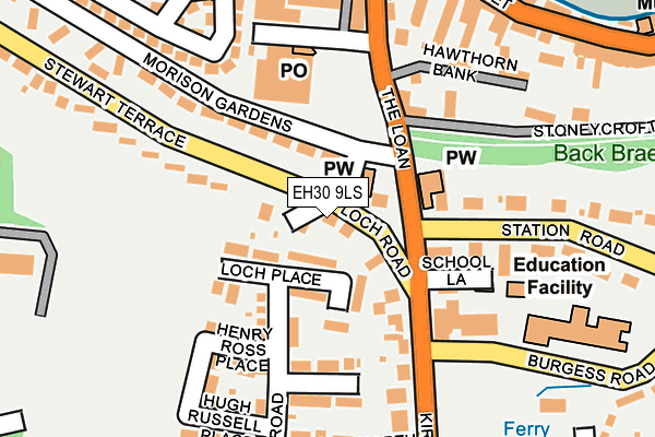 EH30 9LS map - OS OpenMap – Local (Ordnance Survey)