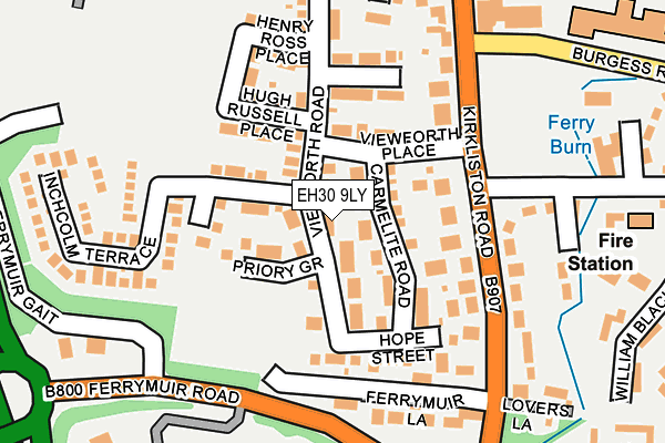 EH30 9LY map - OS OpenMap – Local (Ordnance Survey)
