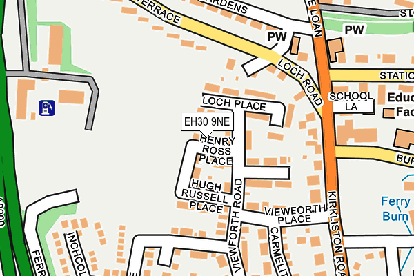 EH30 9NE map - OS OpenMap – Local (Ordnance Survey)