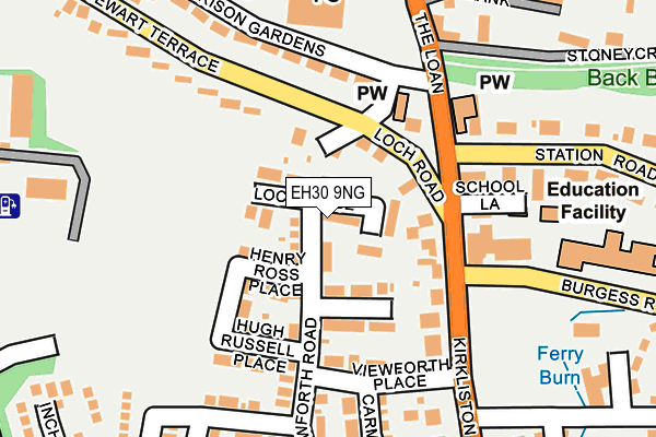 EH30 9NG map - OS OpenMap – Local (Ordnance Survey)