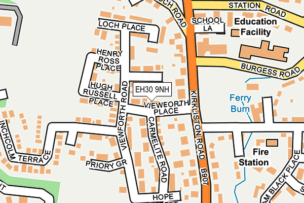 EH30 9NH map - OS OpenMap – Local (Ordnance Survey)