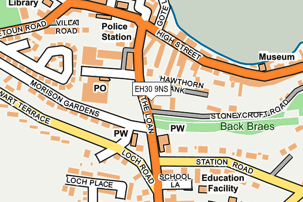 EH30 9NS map - OS OpenMap – Local (Ordnance Survey)