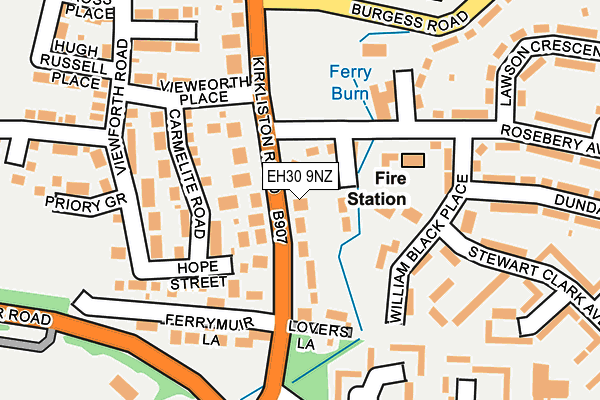 EH30 9NZ map - OS OpenMap – Local (Ordnance Survey)