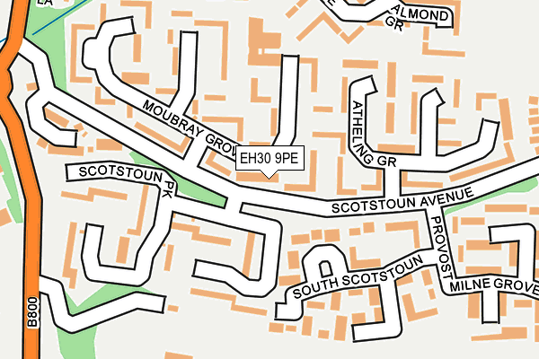 EH30 9PE map - OS OpenMap – Local (Ordnance Survey)