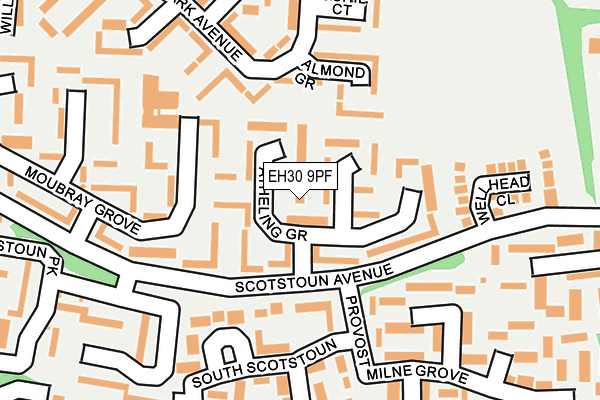 EH30 9PF map - OS OpenMap – Local (Ordnance Survey)