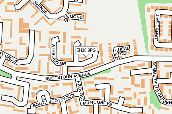 EH30 9PG map - OS OpenMap – Local (Ordnance Survey)