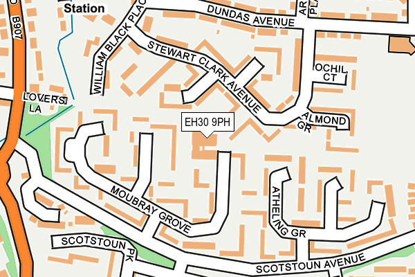 EH30 9PH map - OS OpenMap – Local (Ordnance Survey)