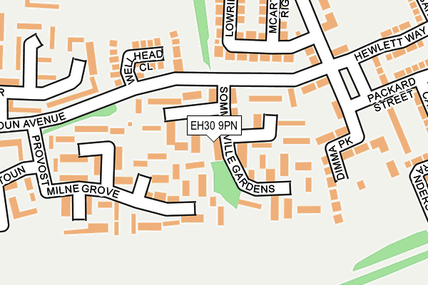 EH30 9PN map - OS OpenMap – Local (Ordnance Survey)