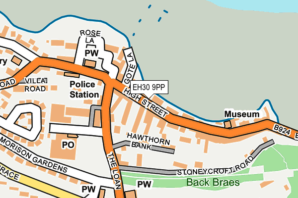 Map of THE MANNA HOUSE SOUTH QUEENSFERRY LIMITED at local scale
