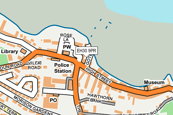 EH30 9PR map - OS OpenMap – Local (Ordnance Survey)