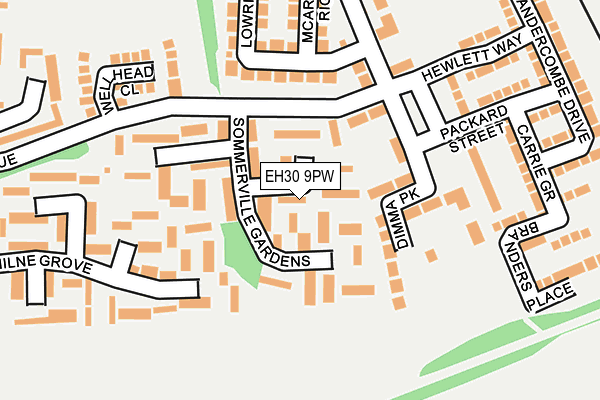 EH30 9PW map - OS OpenMap – Local (Ordnance Survey)