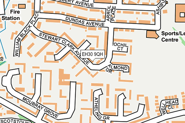 EH30 9QH map - OS OpenMap – Local (Ordnance Survey)