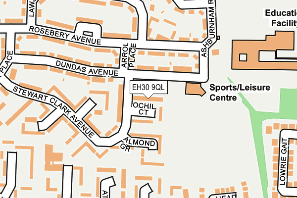 EH30 9QL map - OS OpenMap – Local (Ordnance Survey)