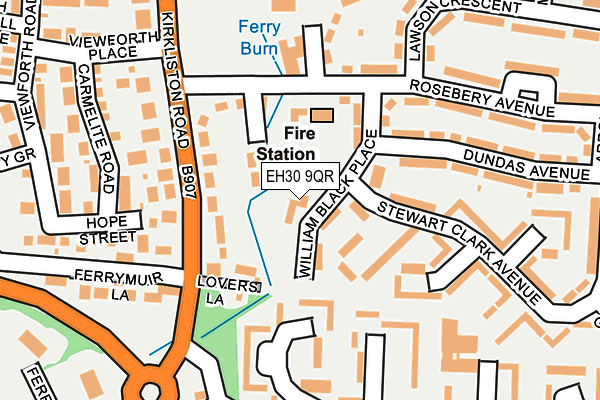 EH30 9QR map - OS OpenMap – Local (Ordnance Survey)