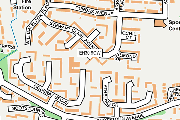 EH30 9QW map - OS OpenMap – Local (Ordnance Survey)