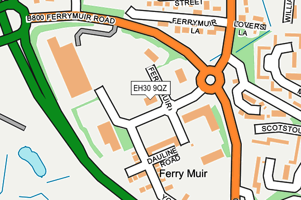 EH30 9QZ map - OS OpenMap – Local (Ordnance Survey)