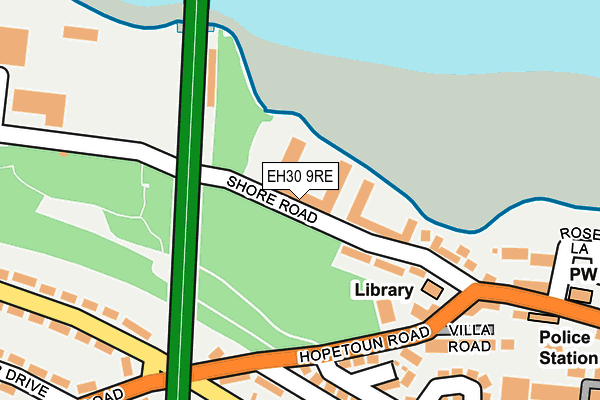 EH30 9RE map - OS OpenMap – Local (Ordnance Survey)