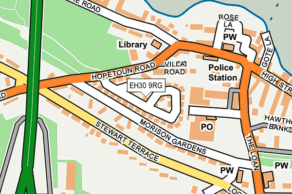 EH30 9RG map - OS OpenMap – Local (Ordnance Survey)