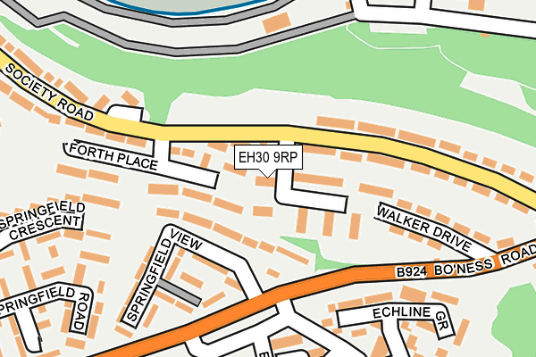 EH30 9RP map - OS OpenMap – Local (Ordnance Survey)