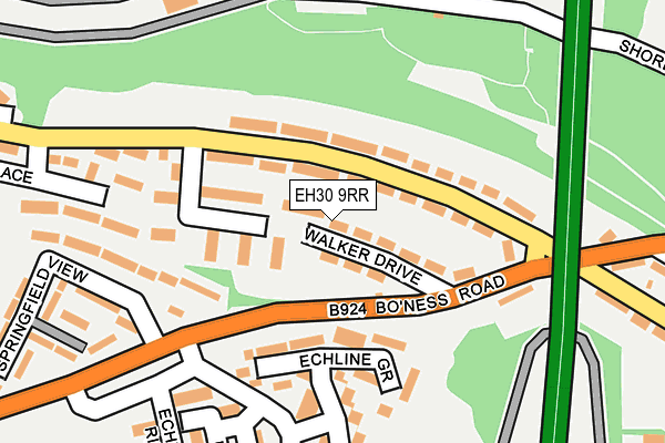 EH30 9RR map - OS OpenMap – Local (Ordnance Survey)