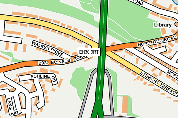EH30 9RT map - OS OpenMap – Local (Ordnance Survey)