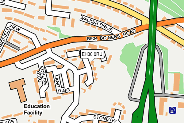 EH30 9RU map - OS OpenMap – Local (Ordnance Survey)