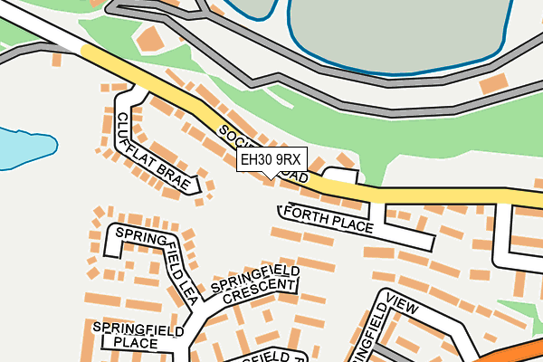 EH30 9RX map - OS OpenMap – Local (Ordnance Survey)