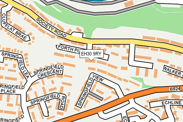 EH30 9RY map - OS OpenMap – Local (Ordnance Survey)