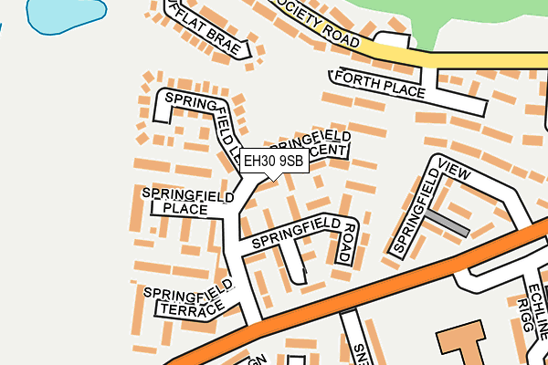 EH30 9SB map - OS OpenMap – Local (Ordnance Survey)