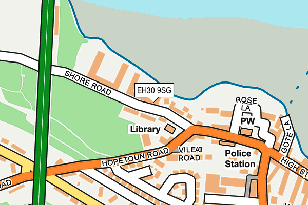 EH30 9SG map - OS OpenMap – Local (Ordnance Survey)