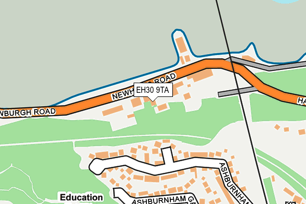 EH30 9TA map - OS OpenMap – Local (Ordnance Survey)