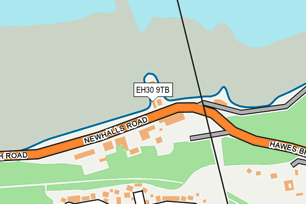 EH30 9TB map - OS OpenMap – Local (Ordnance Survey)