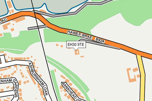EH30 9TE map - OS OpenMap – Local (Ordnance Survey)