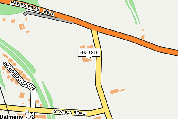 EH30 9TF map - OS OpenMap – Local (Ordnance Survey)