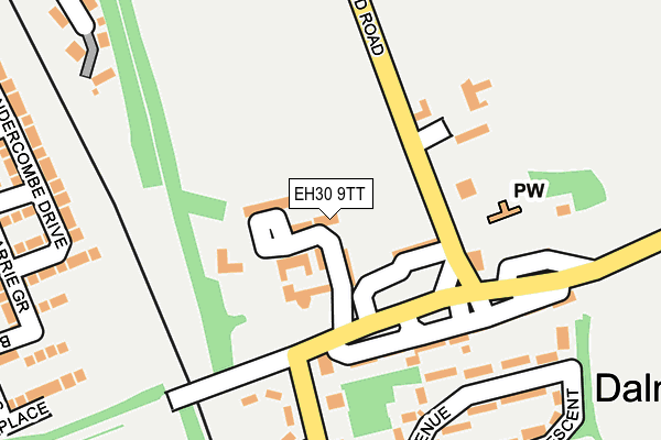 EH30 9TT map - OS OpenMap – Local (Ordnance Survey)