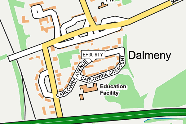 EH30 9TY map - OS OpenMap – Local (Ordnance Survey)