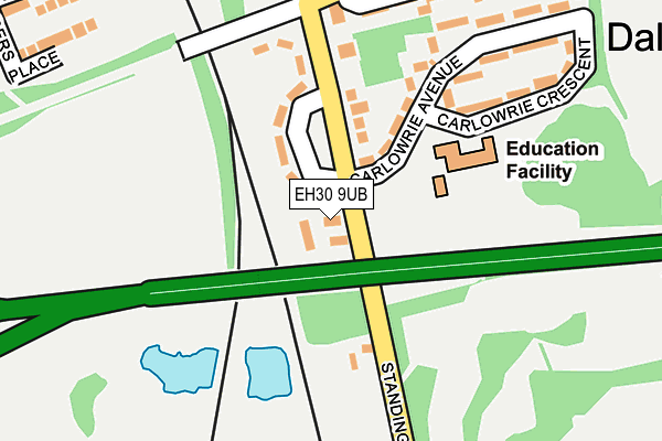 EH30 9UB map - OS OpenMap – Local (Ordnance Survey)