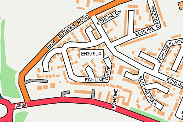 EH30 9UX map - OS OpenMap – Local (Ordnance Survey)