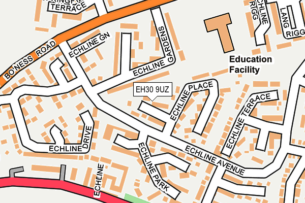 EH30 9UZ map - OS OpenMap – Local (Ordnance Survey)